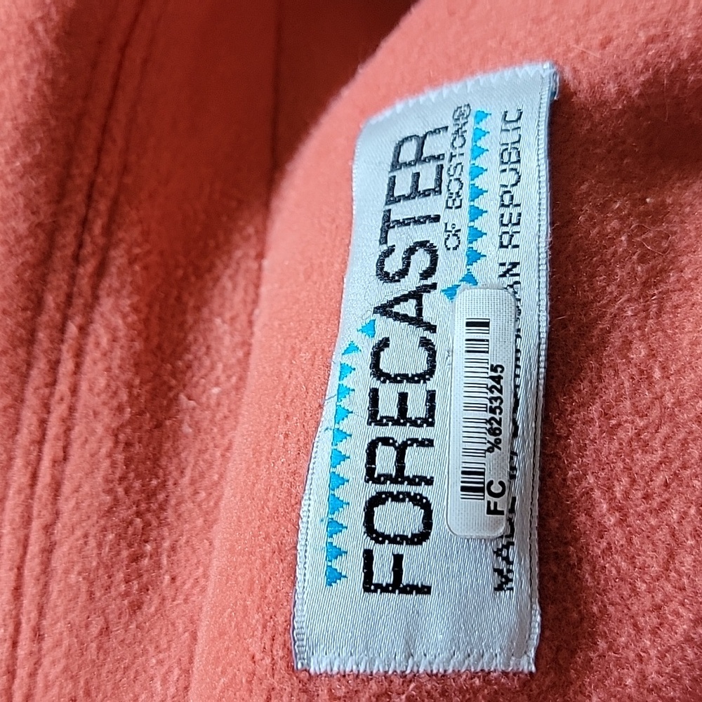 Foresaster Of Boston Coat Double-breasted Pea Coat Orange Lining EUC Size 2 - Picture 15 of 17